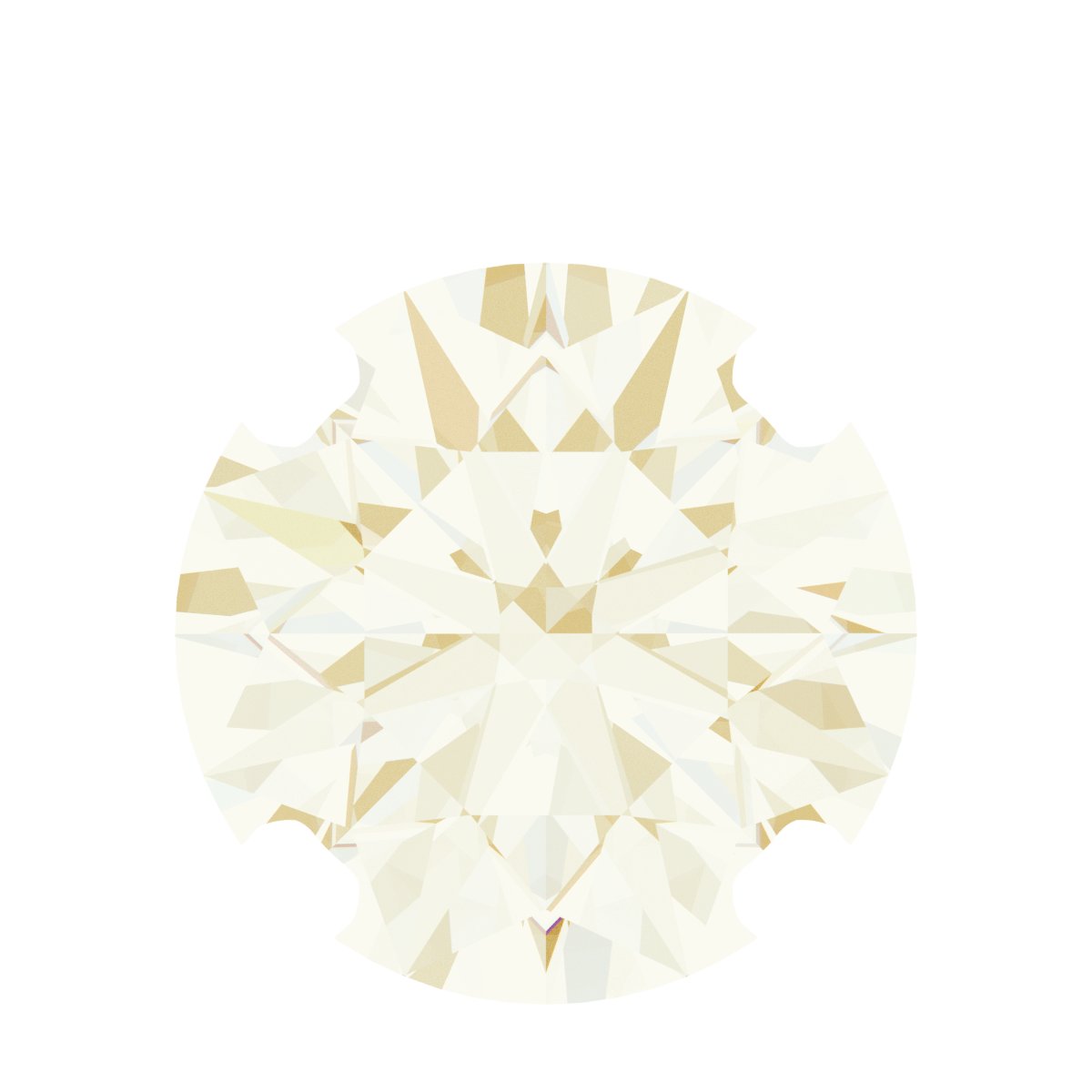 Round 4-Prong Pre-Notched Low Necklace Center