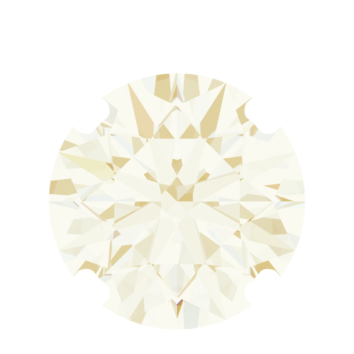 Round 4-Prong Pre-Notched Low Necklace Center