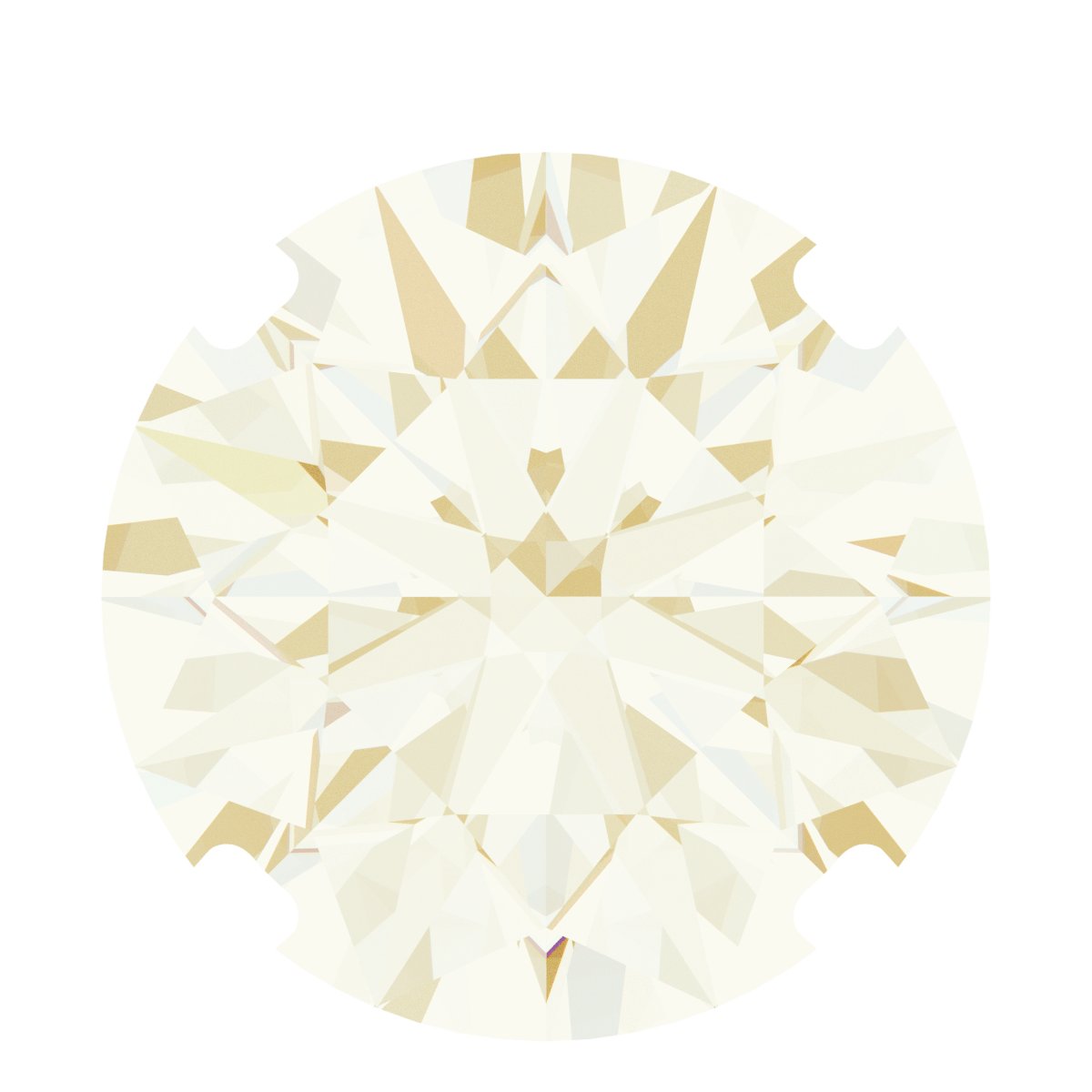 Round 4-Prong Pre-Notched Low Necklace Center