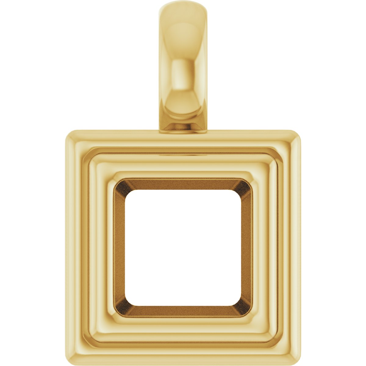 Bezel-Set Solitaire Charm/Pendant