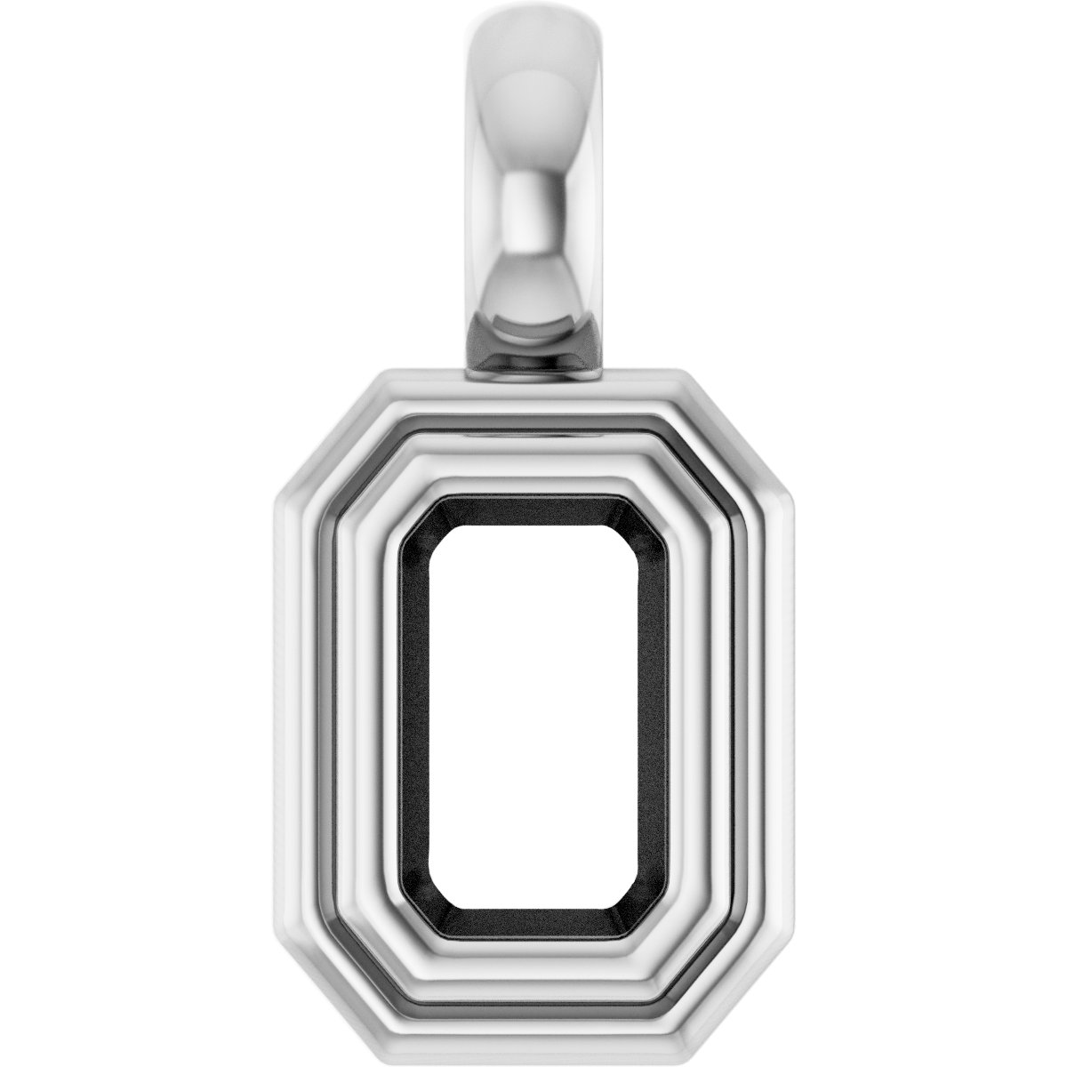 Bezel-Set Solitaire Charm/Pendant