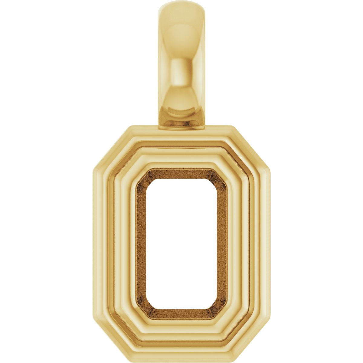 Bezel-Set Solitaire Charm/Pendant