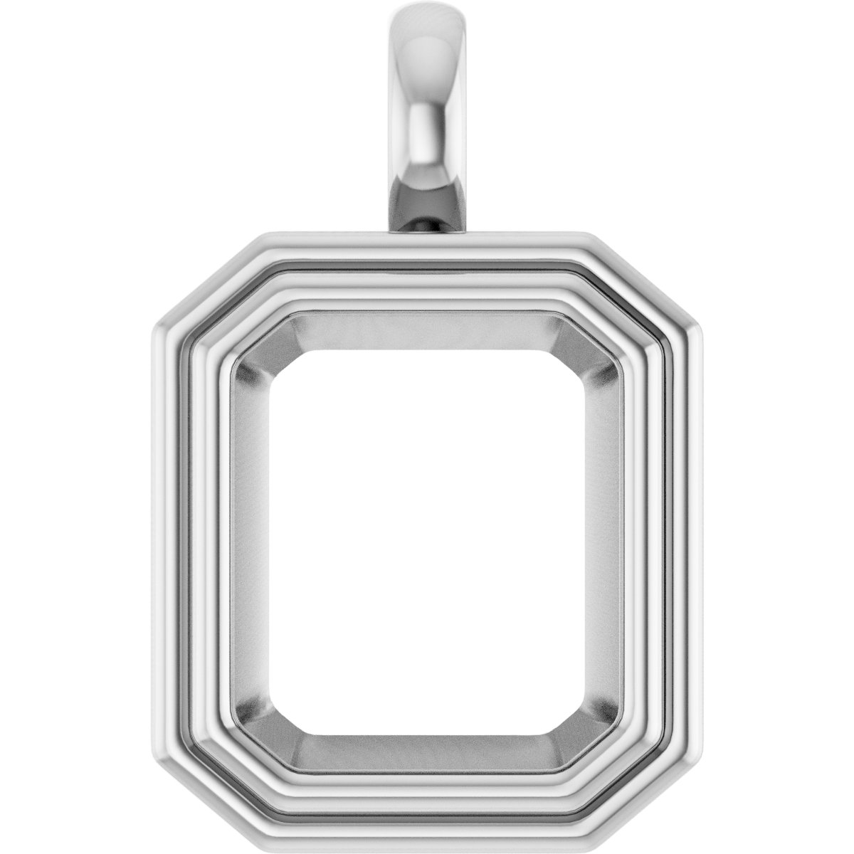 Bezel-Set Solitaire Charm/Pendant