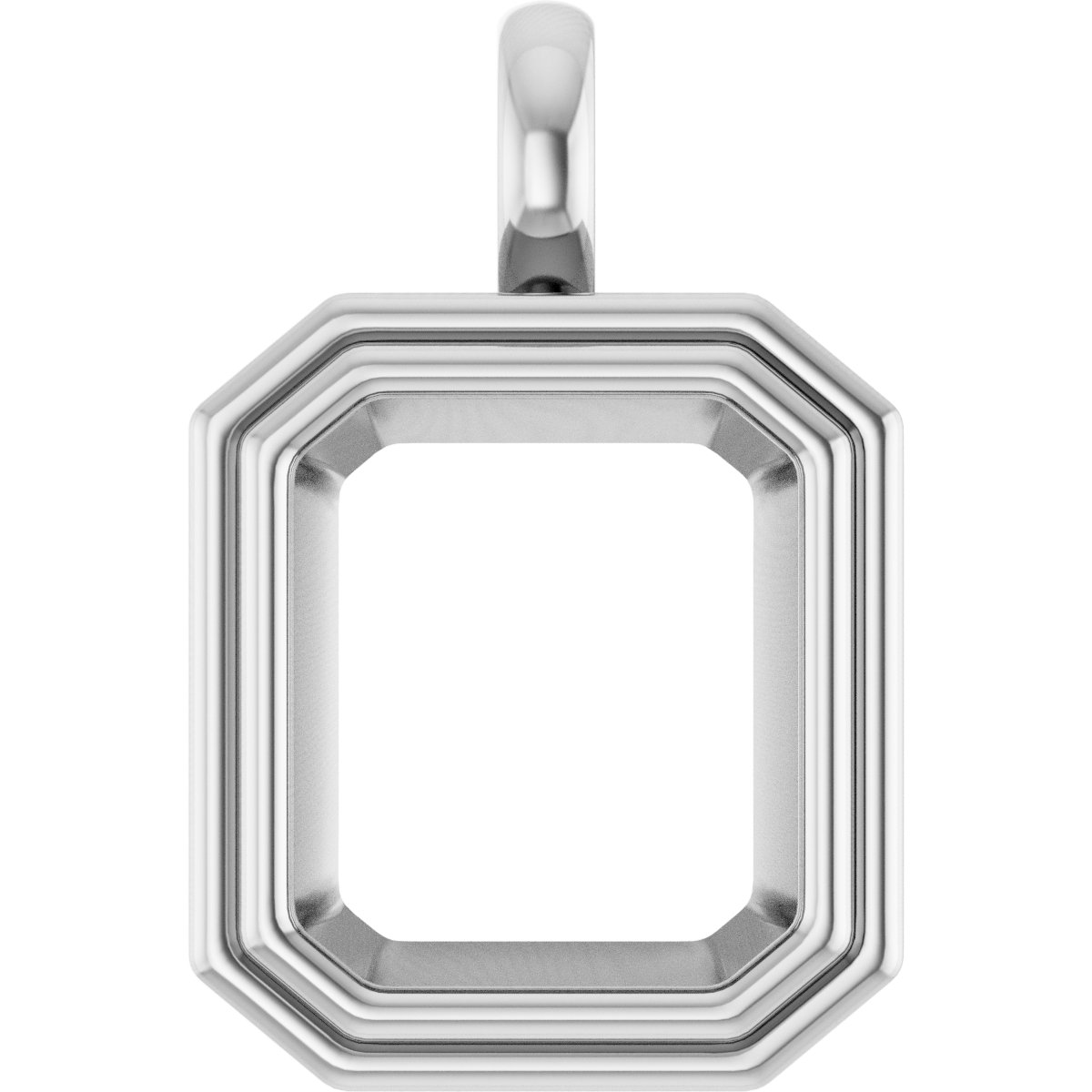 Bezel-Set Solitaire Charm/Pendant
