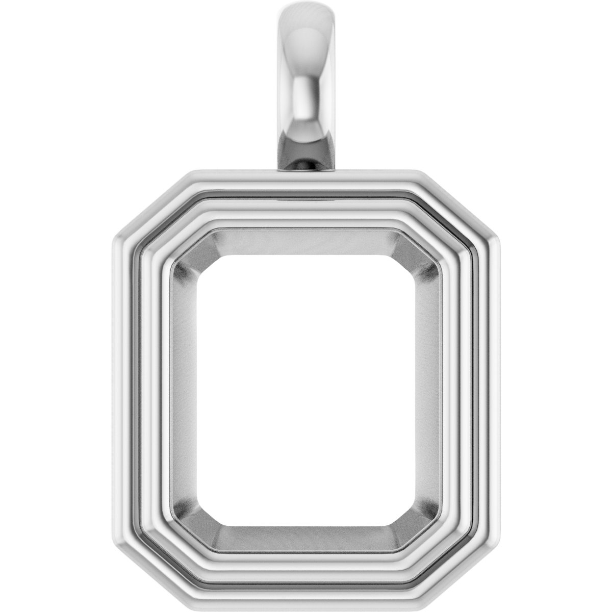 Bezel-Set Solitaire Charm/Pendant