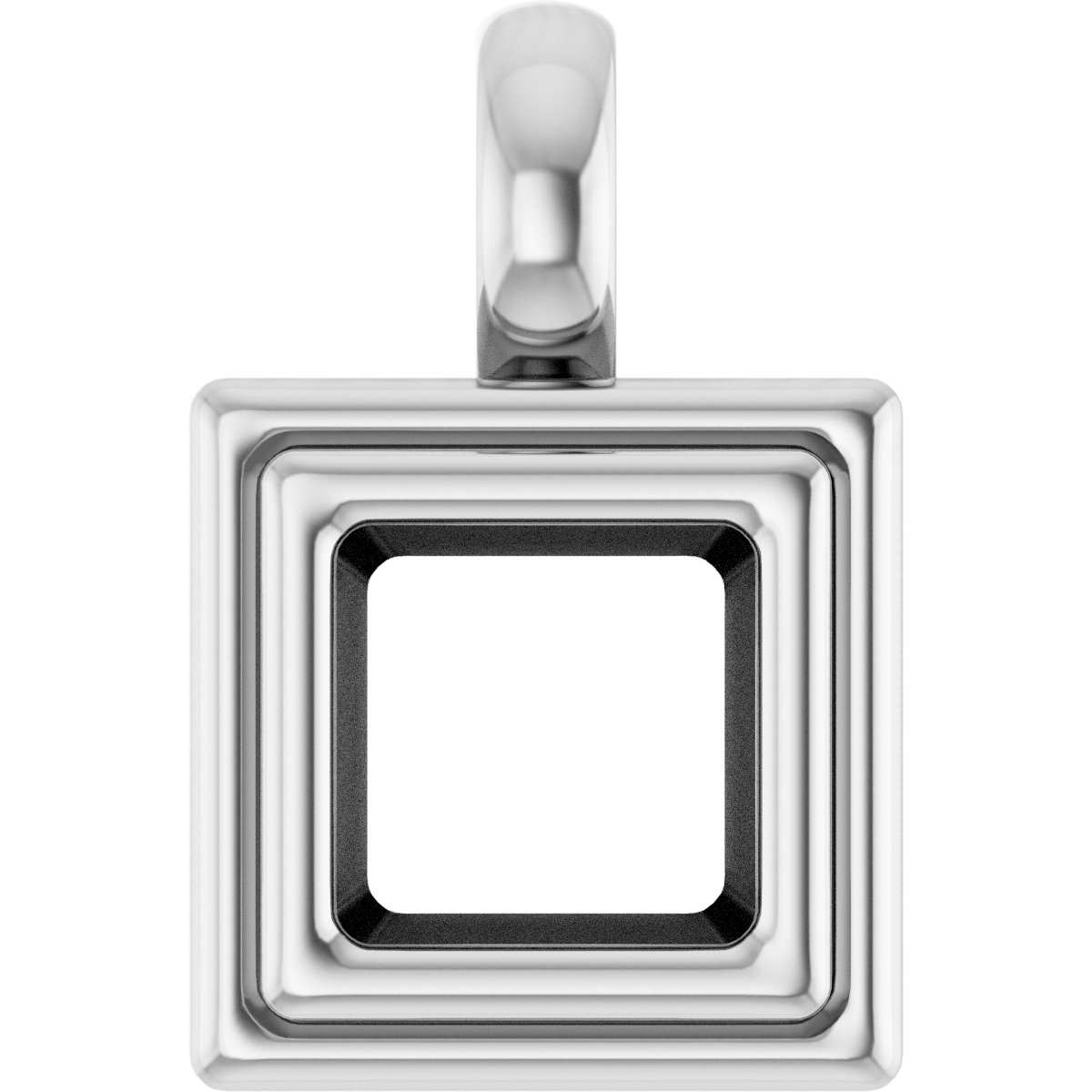 Bezel-Set Solitaire Charm/Pendant