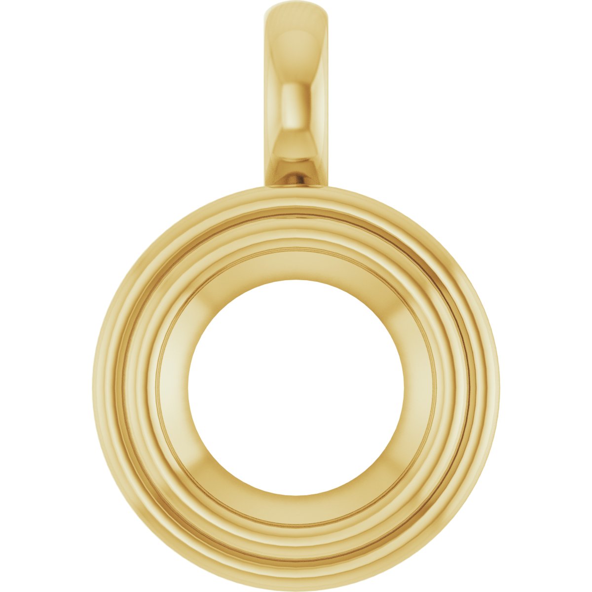 Bezel-Set Solitaire Charm/Pendant