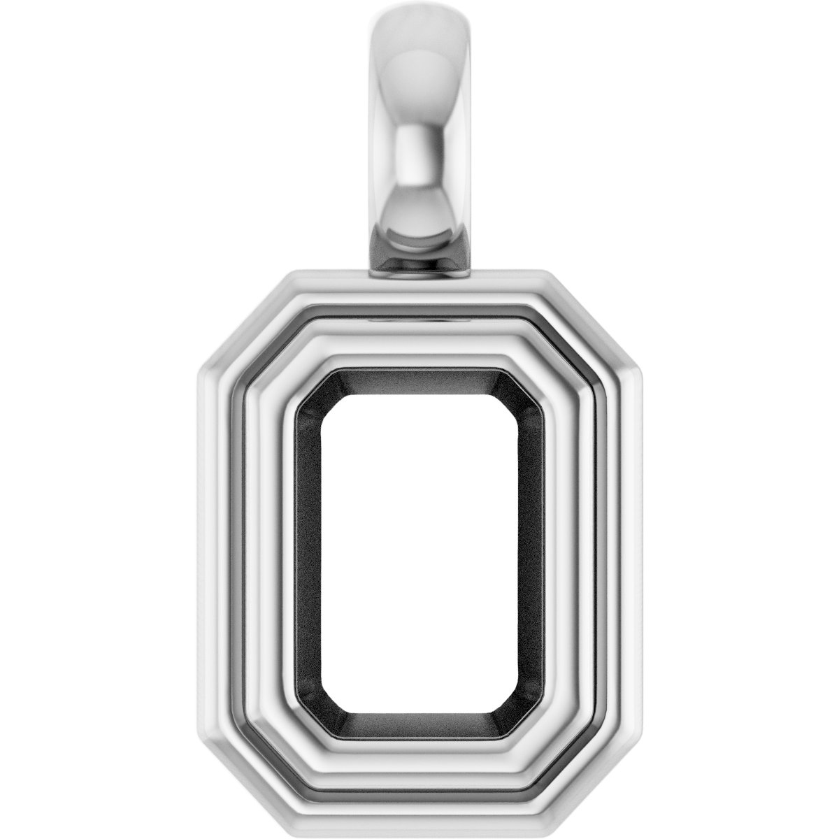 Bezel-Set Solitaire Charm/Pendant