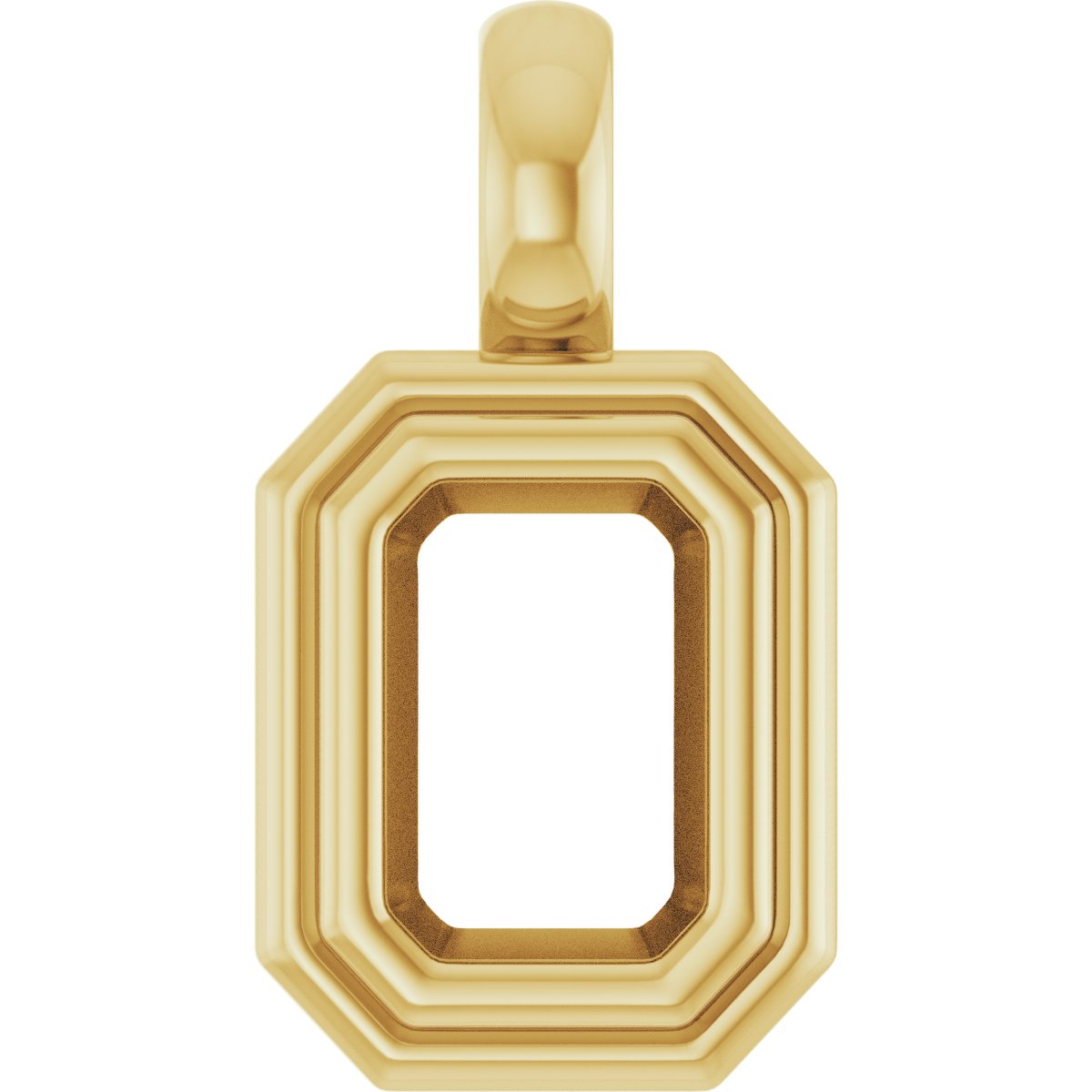 Bezel-Set Solitaire Charm/Pendant