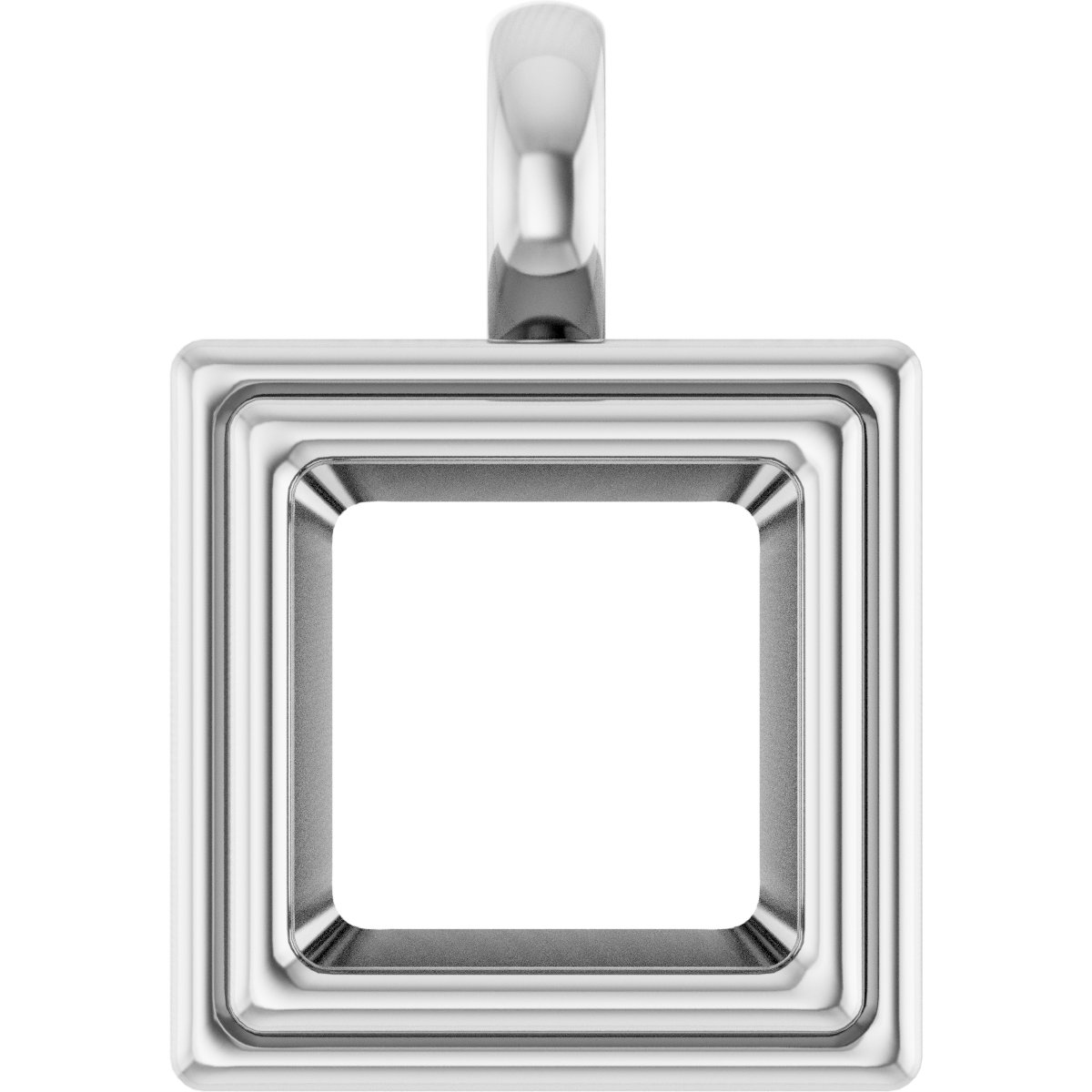 Bezel-Set Solitaire Charm/Pendant