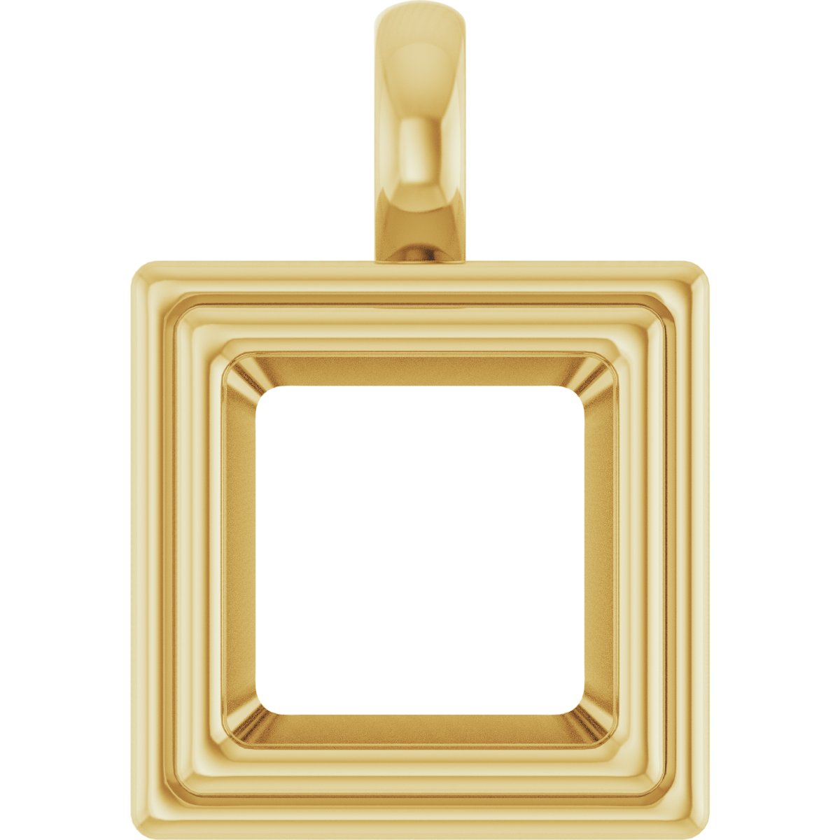 Bezel-Set Solitaire Charm/Pendant