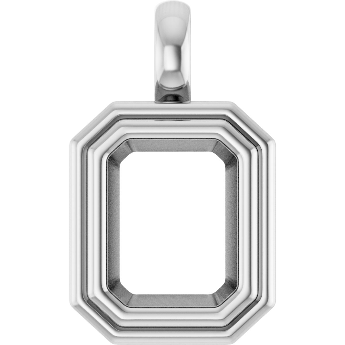 Bezel-Set Solitaire Charm/Pendant