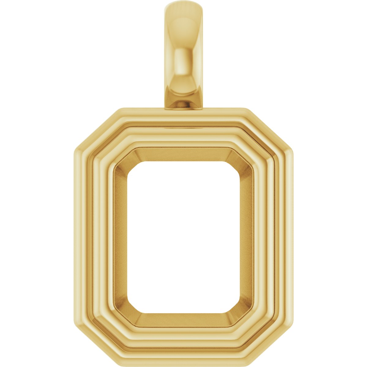 Bezel-Set Solitaire Charm/Pendant