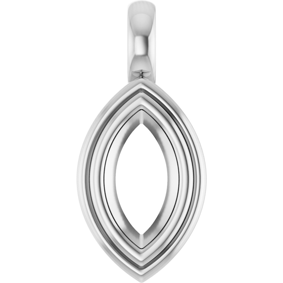 Bezel-Set Solitaire Charm/Pendant