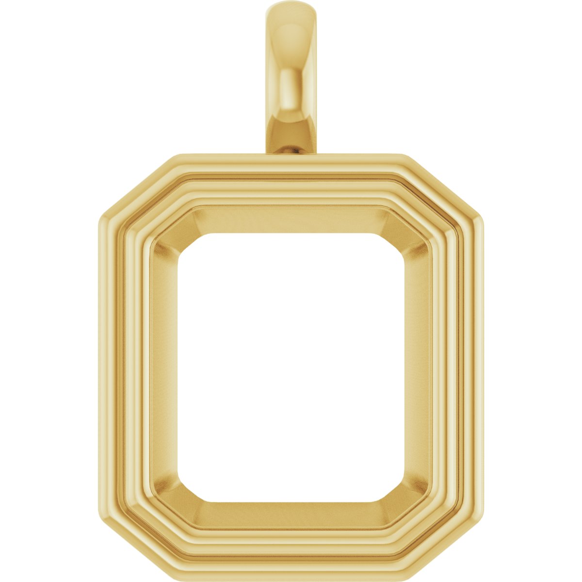 Bezel-Set Solitaire Charm/Pendant