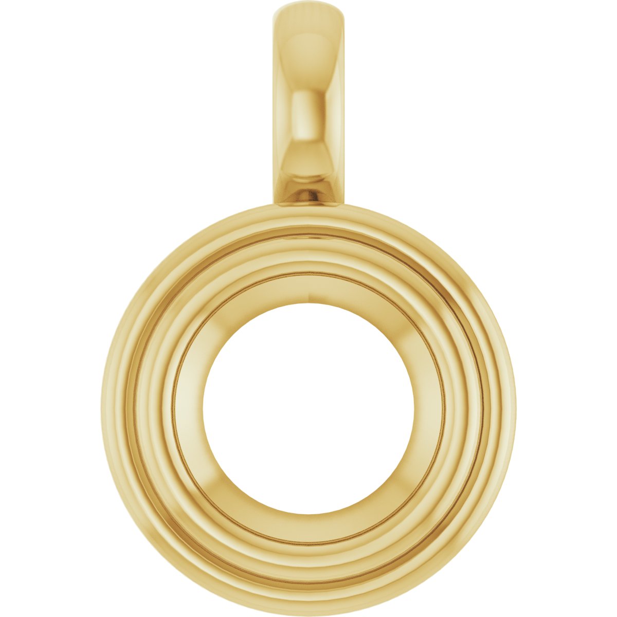 Bezel-Set Solitaire Charm/Pendant