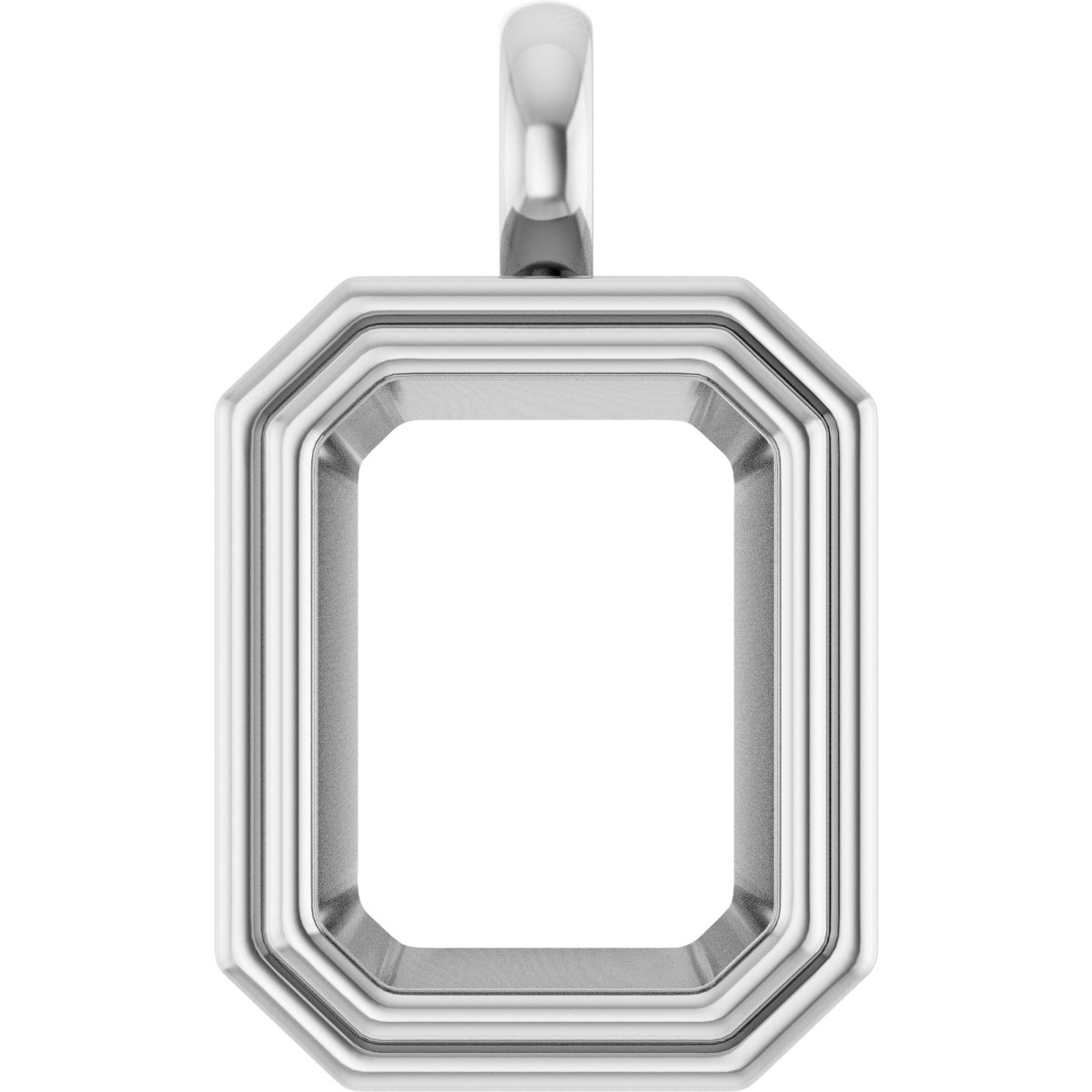 Bezel-Set Solitaire Charm/Pendant
