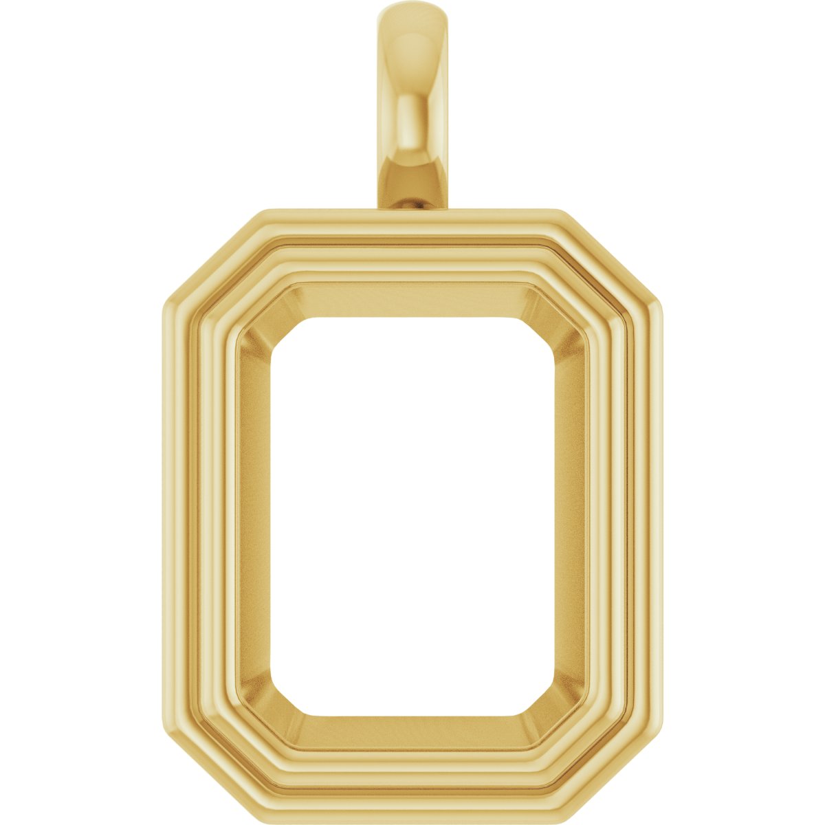 Bezel-Set Solitaire Charm/Pendant