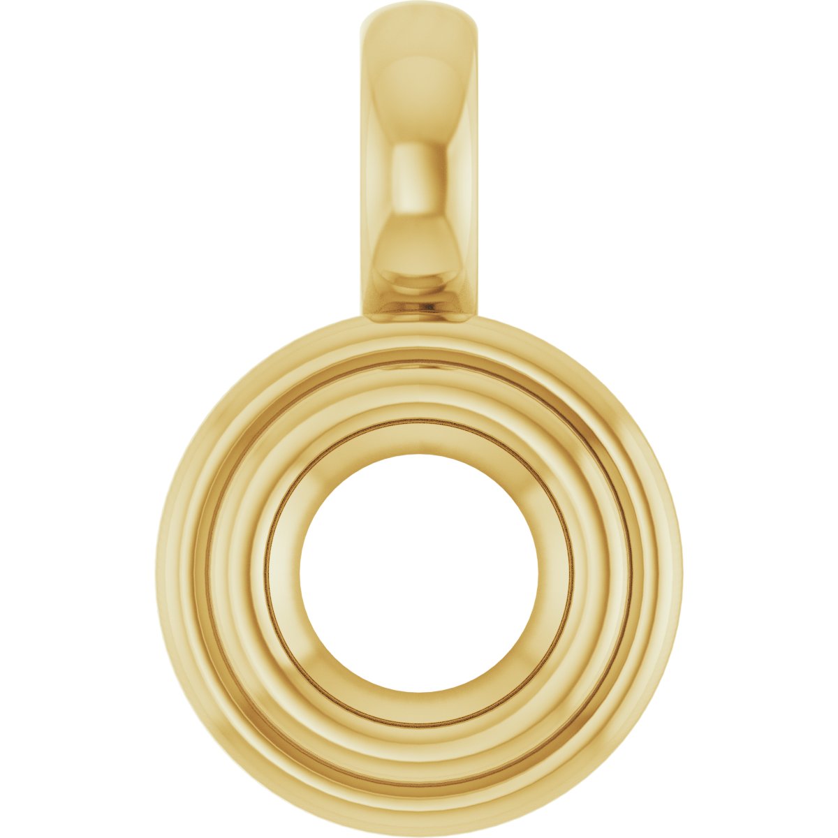 Bezel-Set Solitaire Charm/Pendant