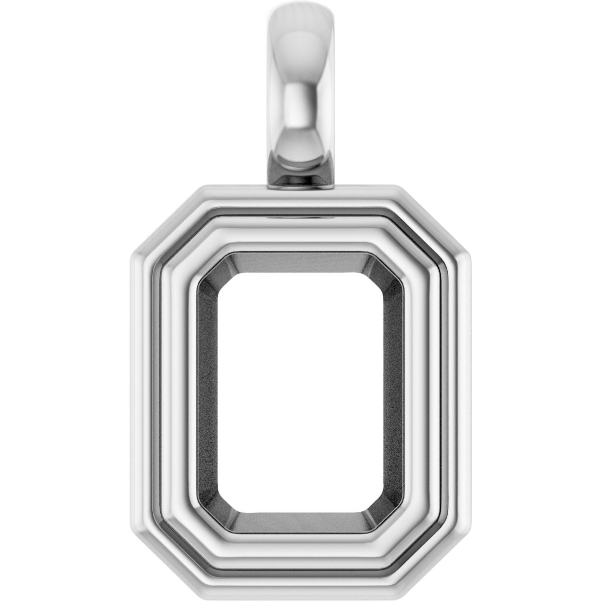 Bezel-Set Solitaire Charm/Pendant
