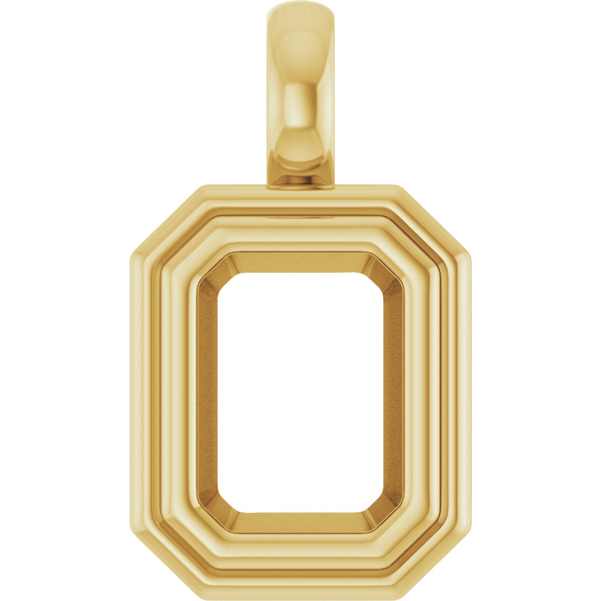 Bezel-Set Solitaire Charm/Pendant