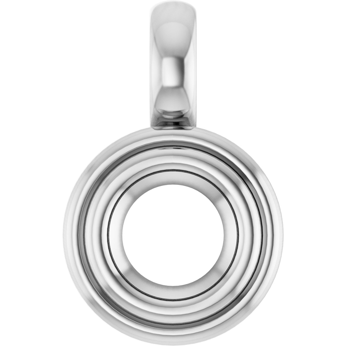 Bezel-Set Solitaire Charm/Pendant