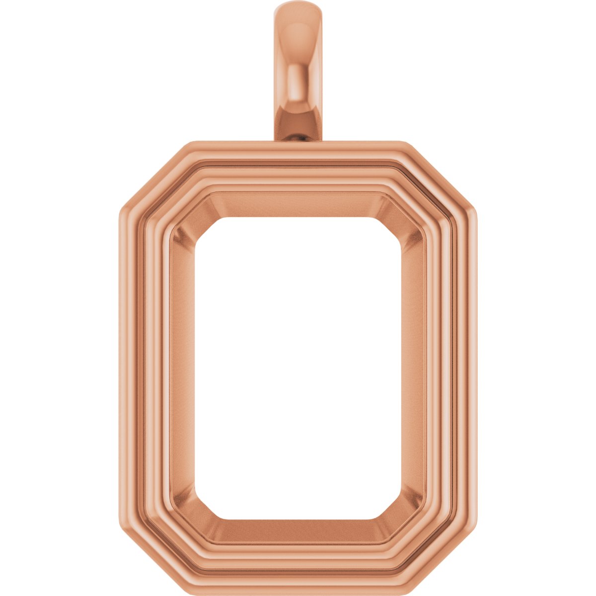 Bezel-Set Solitaire Charm/Pendant