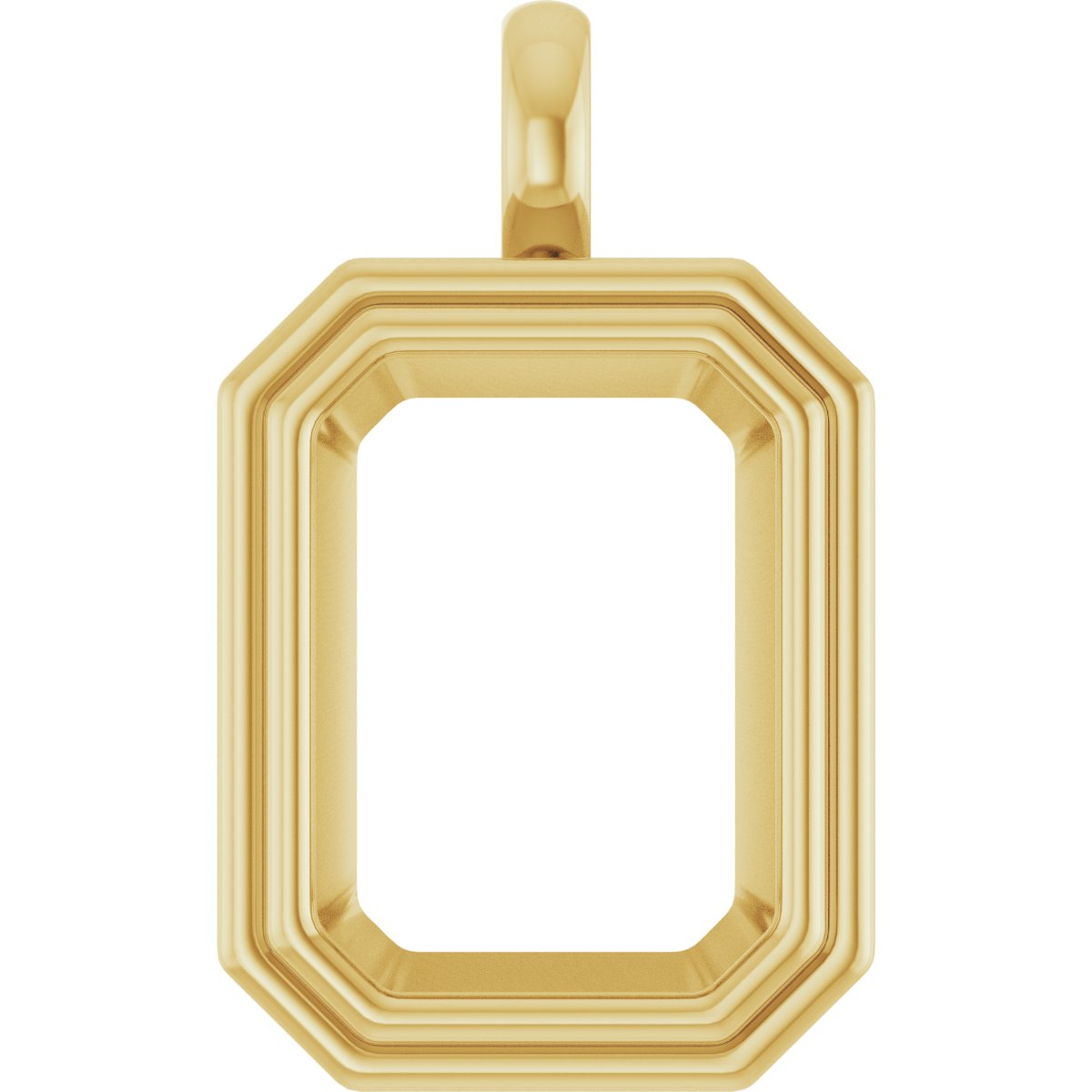 Bezel-Set Solitaire Charm/Pendant