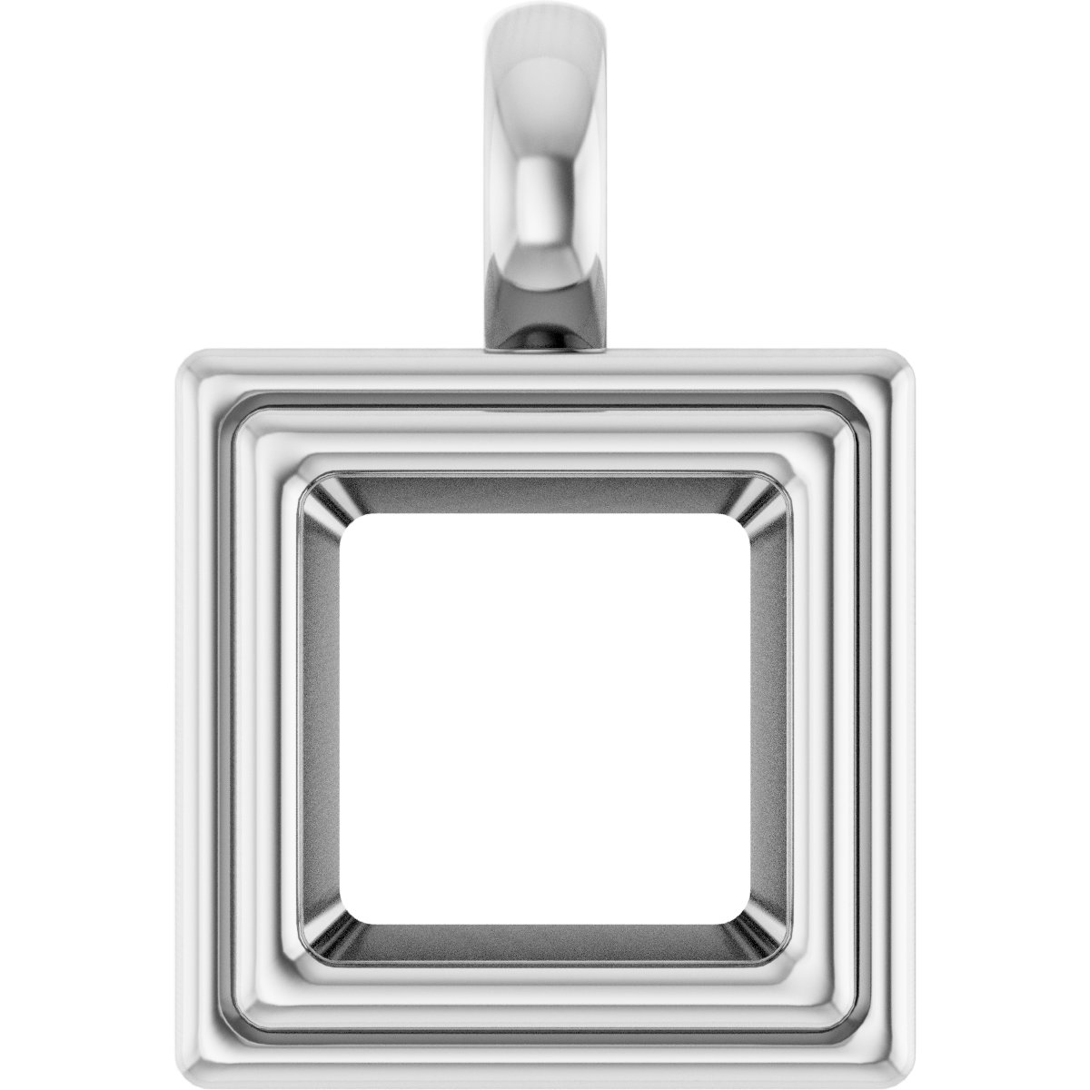 Bezel-Set Solitaire Charm/Pendant