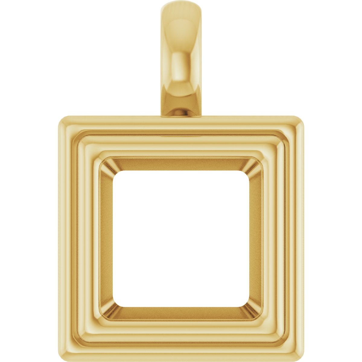 Bezel-Set Solitaire Charm/Pendant