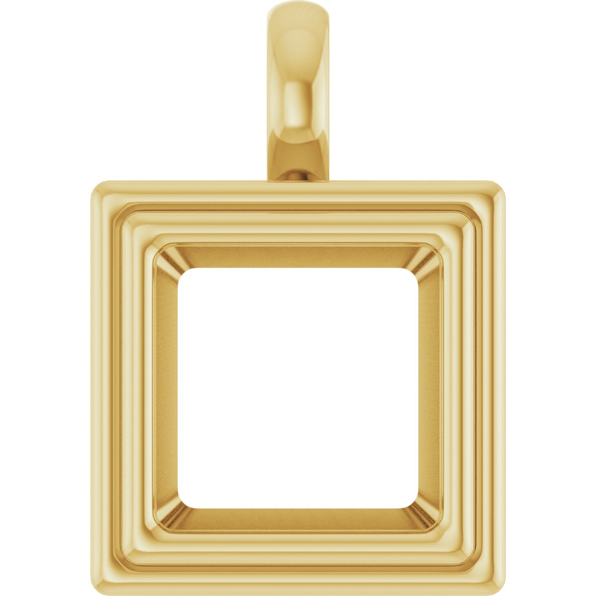 Bezel-Set Solitaire Charm/Pendant