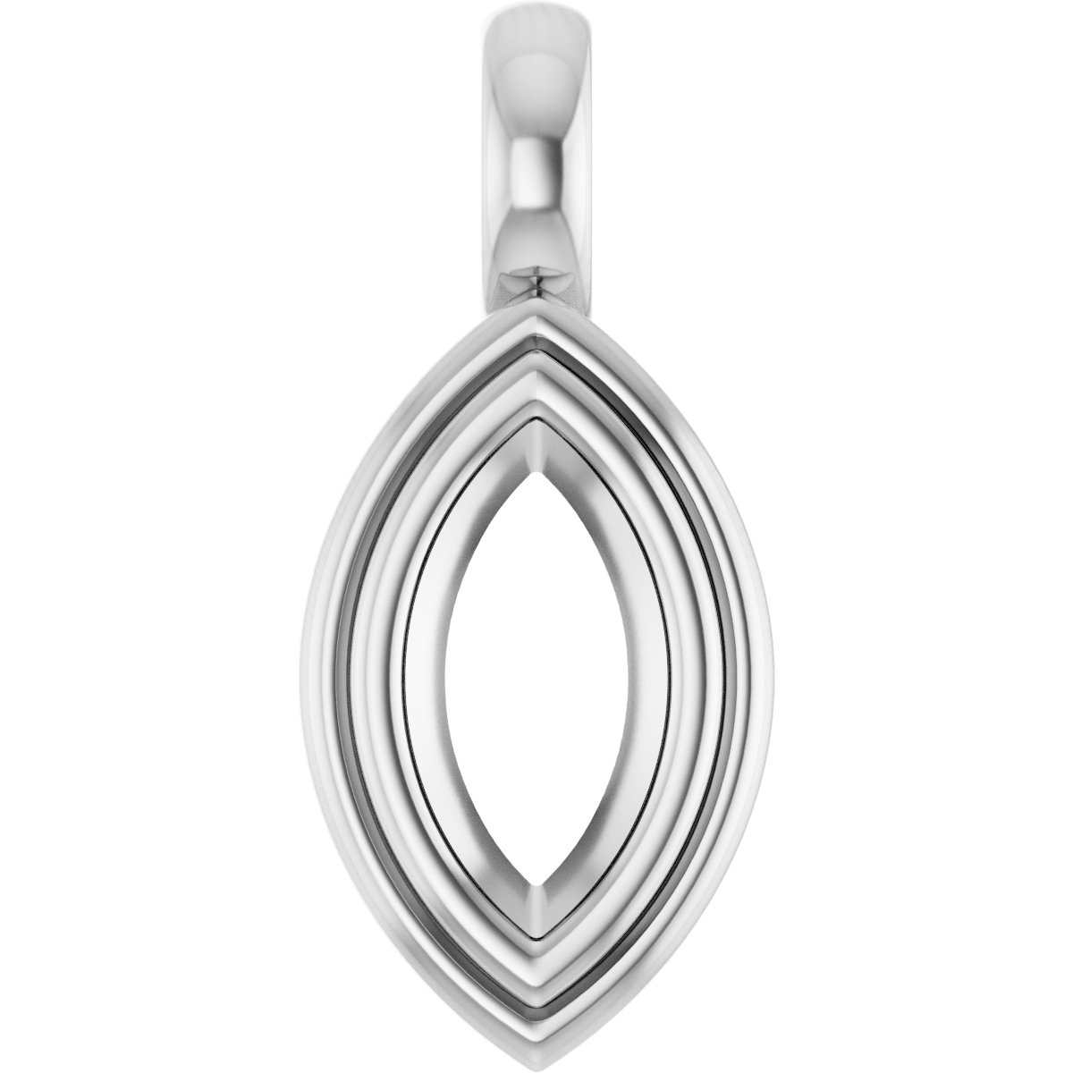 Bezel-Set Solitaire Charm/Pendant
