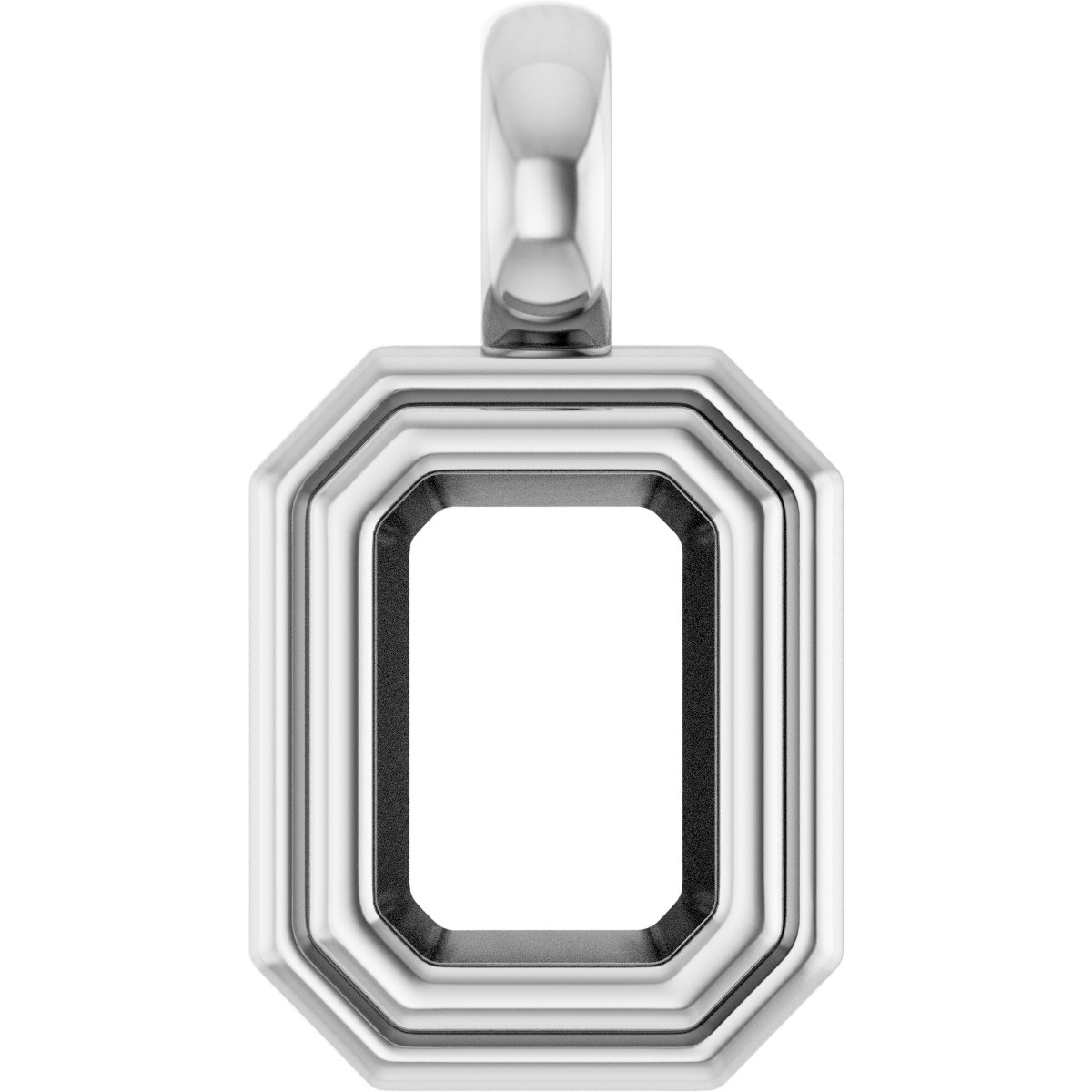 Bezel-Set Solitaire Charm/Pendant