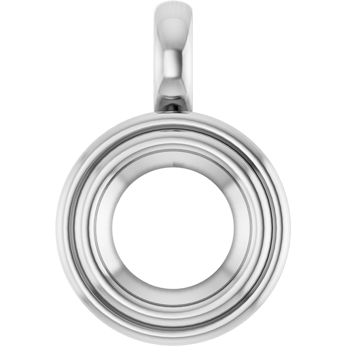 Bezel-Set Solitaire Charm/Pendant