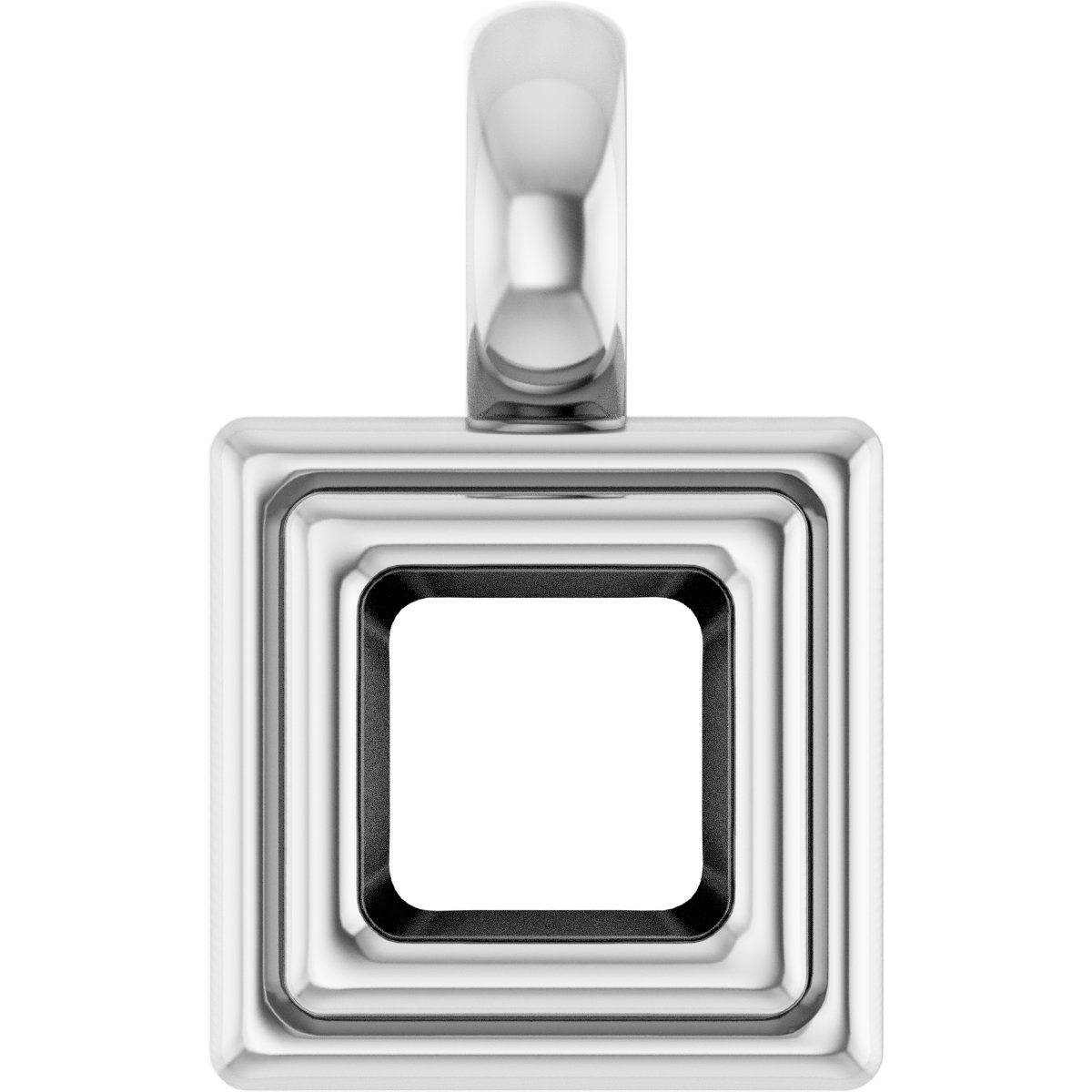 Bezel-Set Solitaire Charm/Pendant