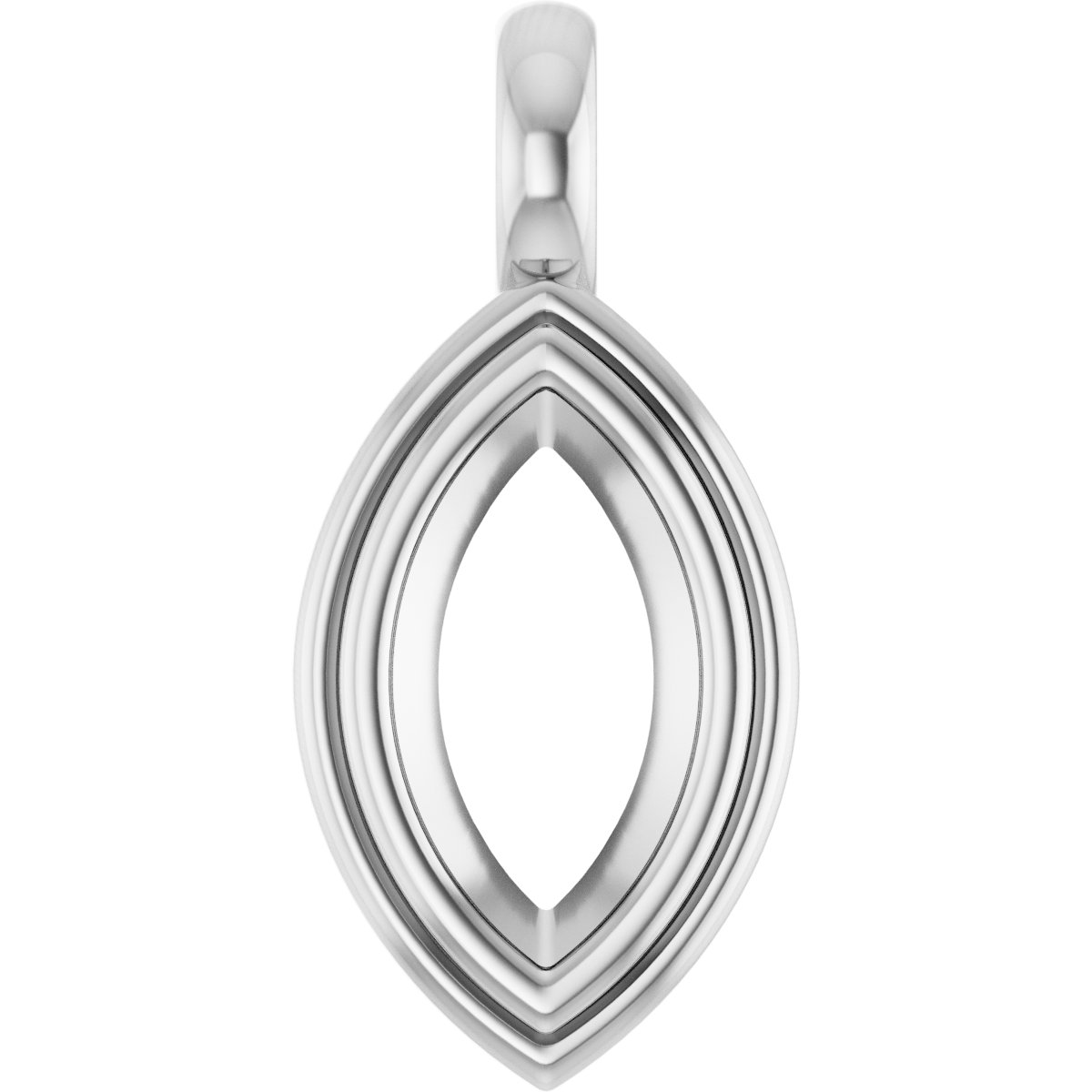 Bezel-Set Solitaire Charm/Pendant