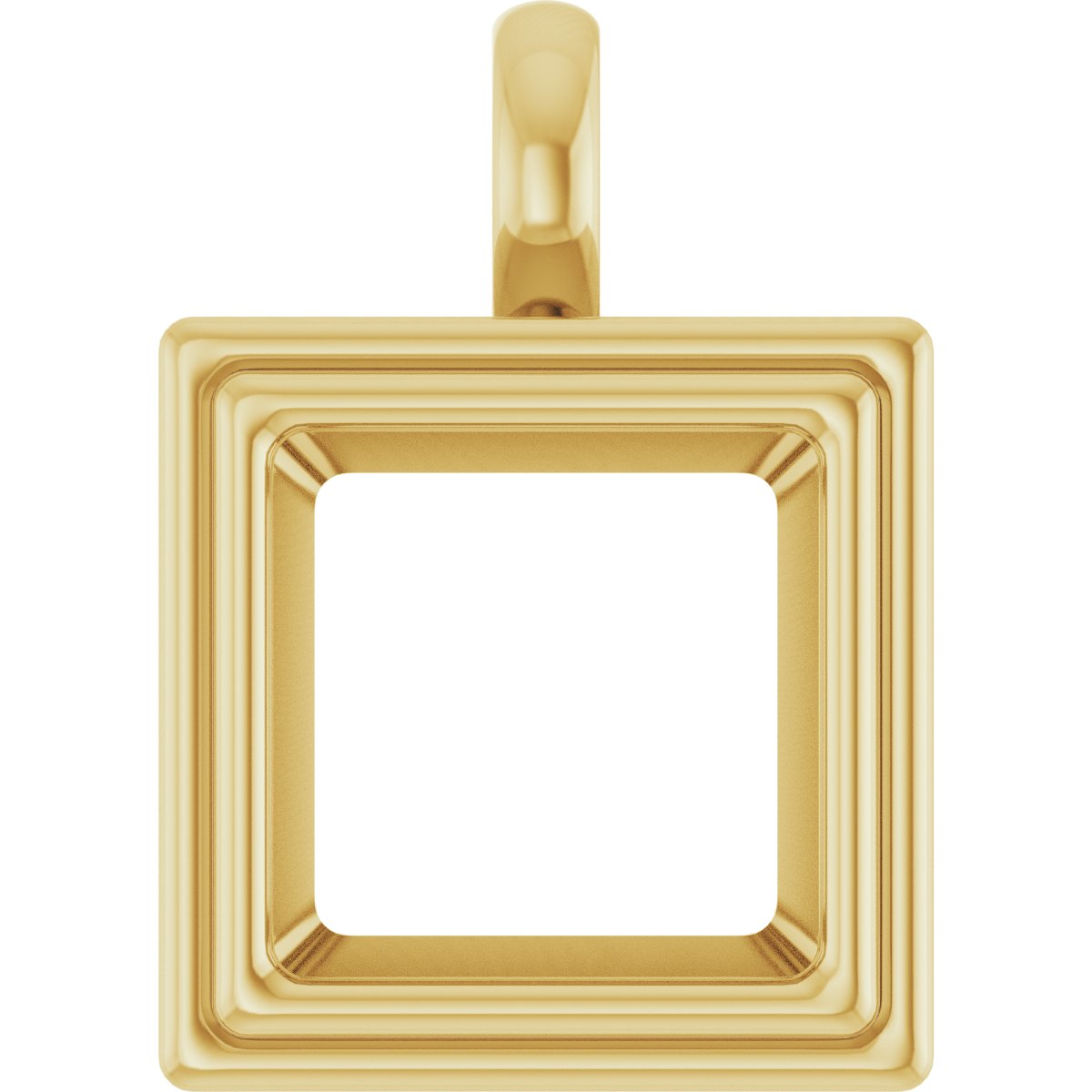 Bezel-Set Solitaire Charm/Pendant