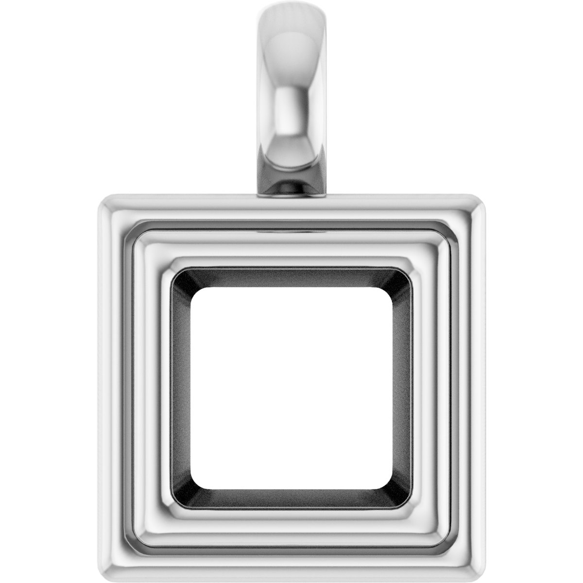 Bezel-Set Solitaire Charm/Pendant