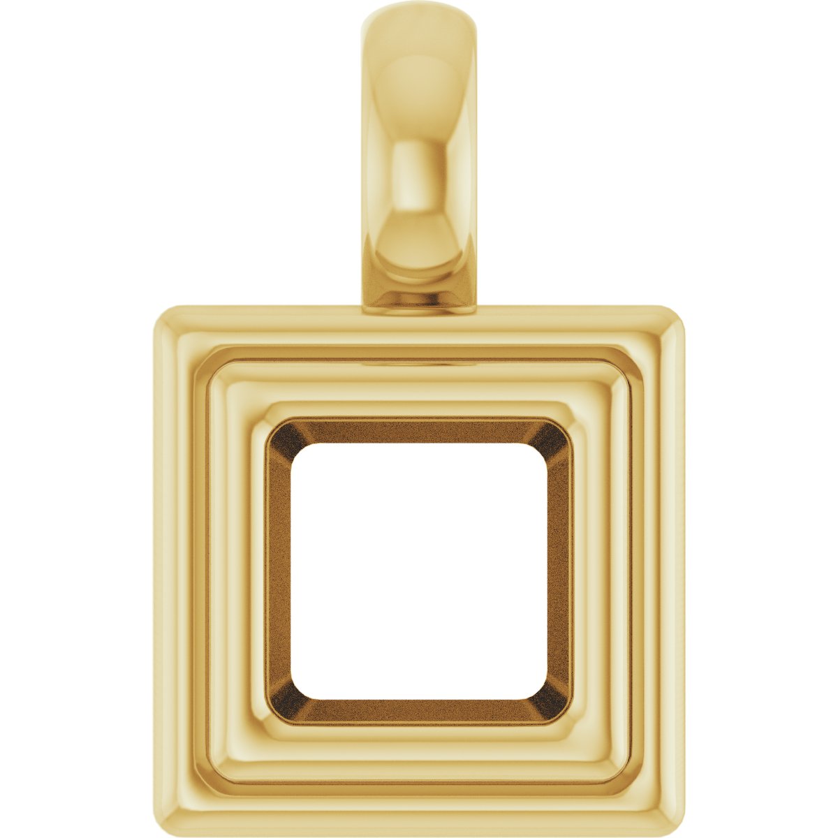 Bezel-Set Solitaire Charm/Pendant