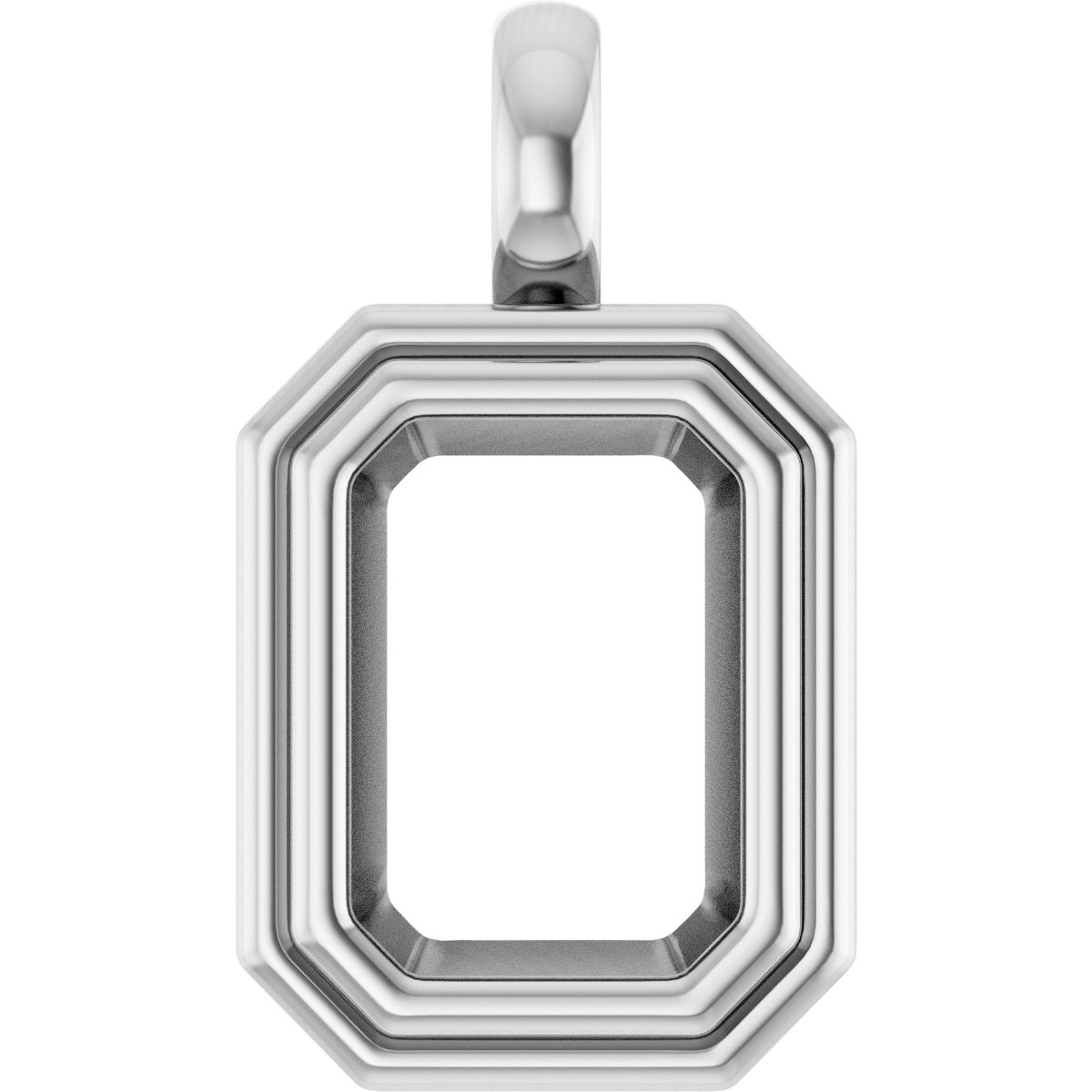Bezel-Set Solitaire Charm/Pendant