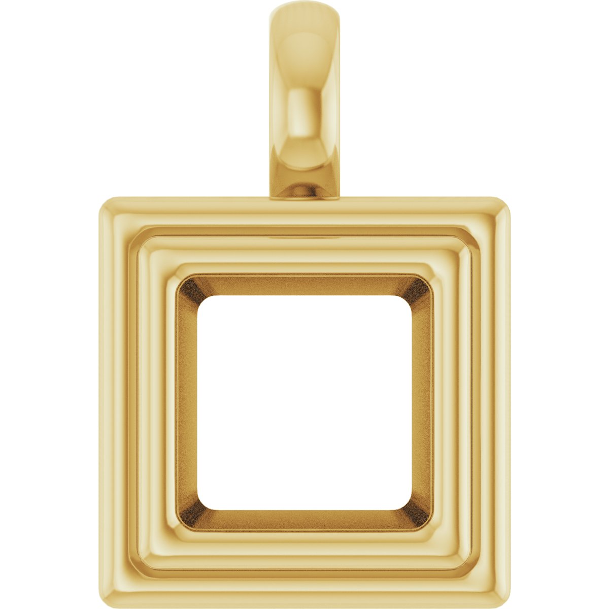 Bezel-Set Solitaire Charm/Pendant