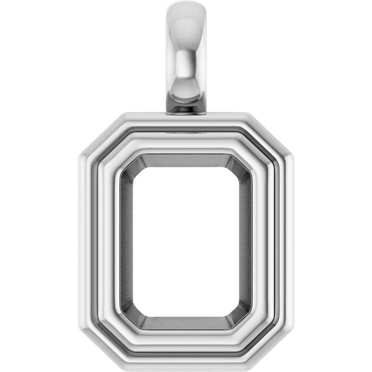 Bezel-Set Solitaire Charm/Pendant