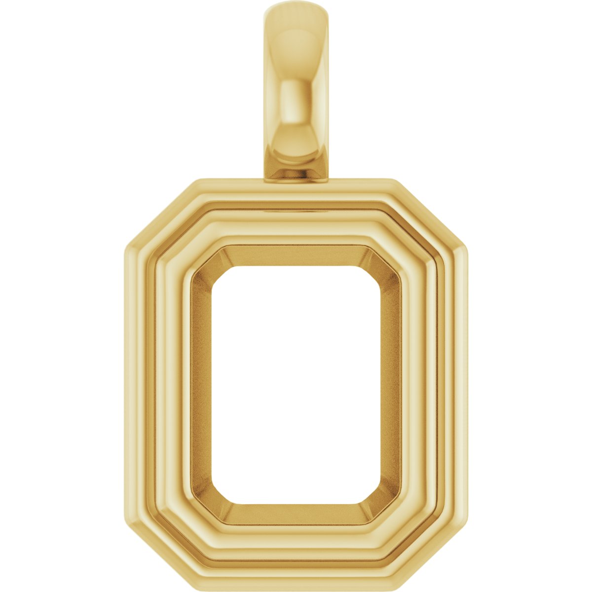 Bezel-Set Solitaire Charm/Pendant