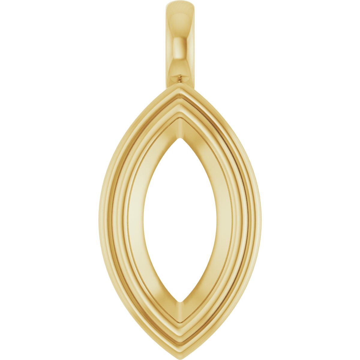 Bezel-Set Solitaire Charm/Pendant