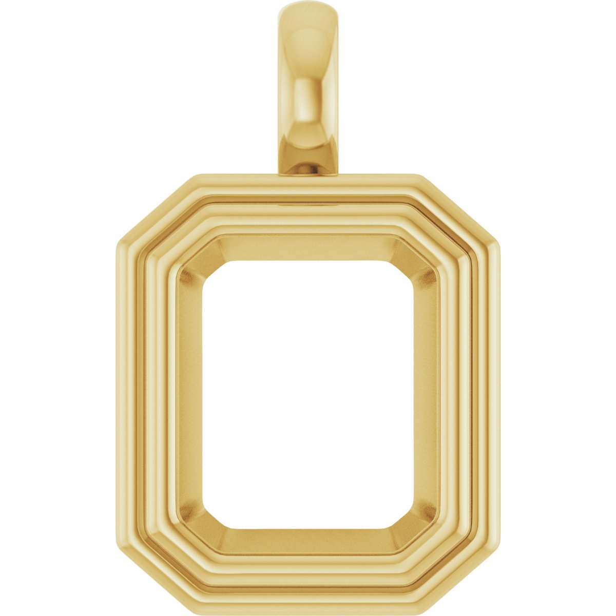 Bezel-Set Solitaire Charm/Pendant