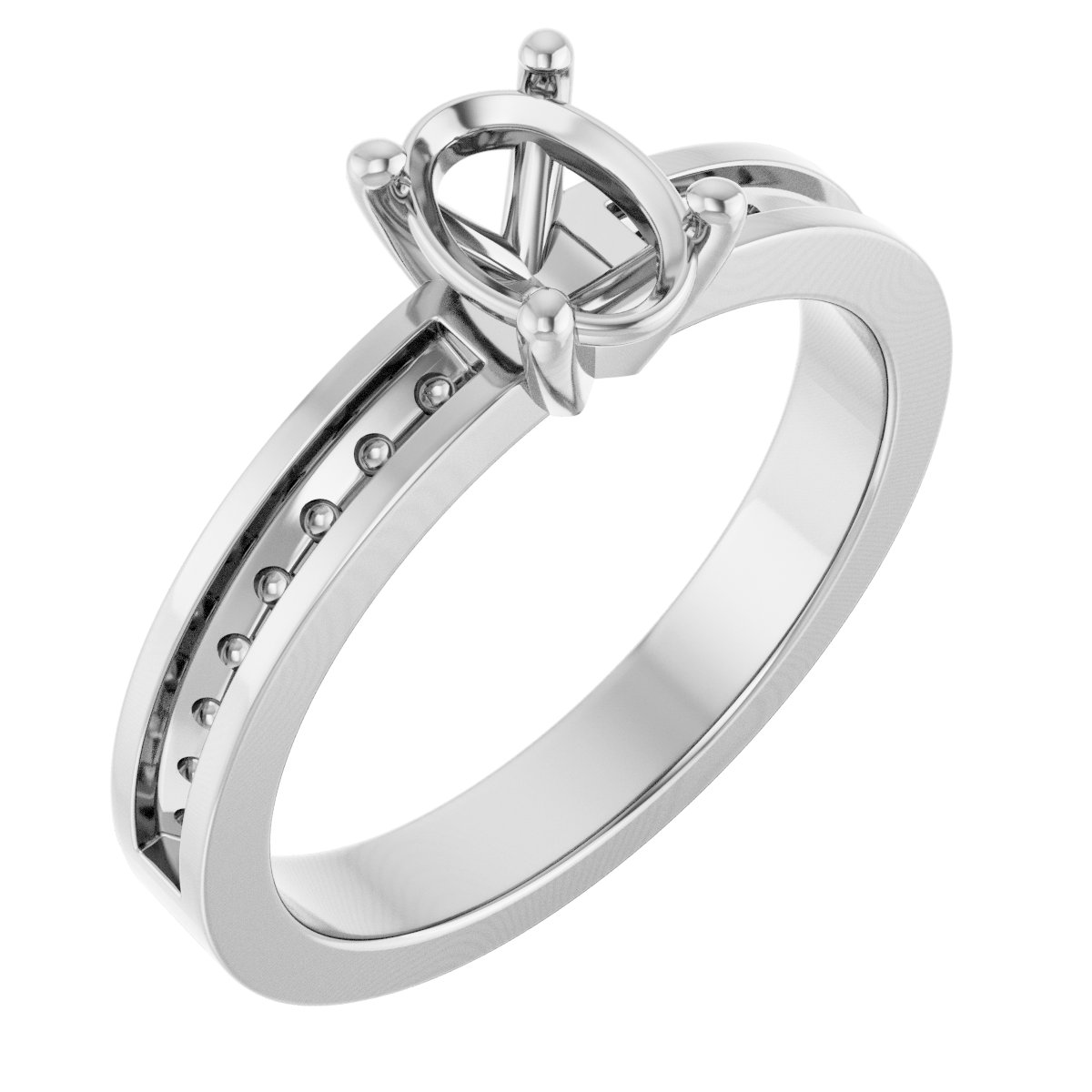 Accented Engagement Ring