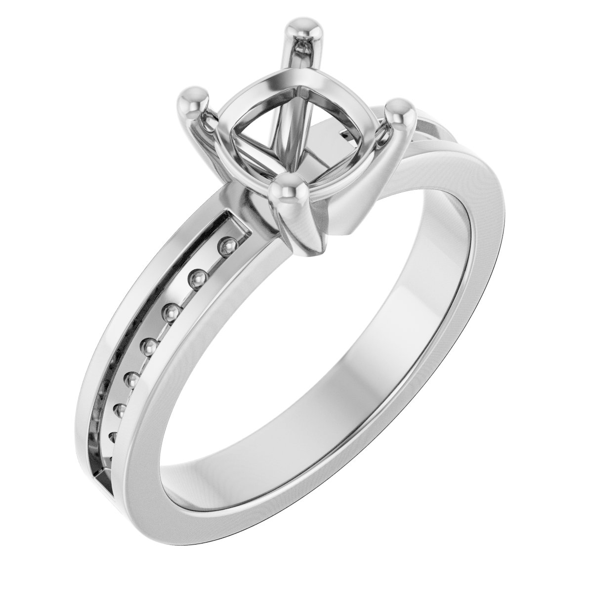 Accented Engagement Ring