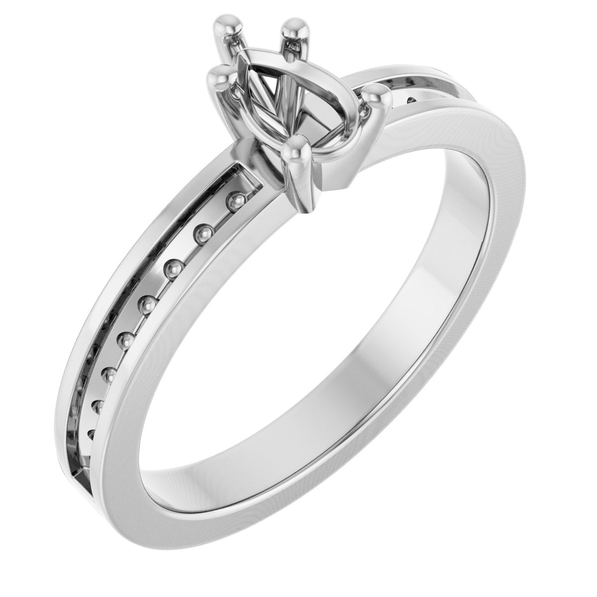 Accented Engagement Ring