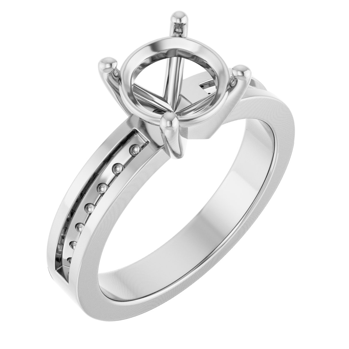Accented Engagement Ring