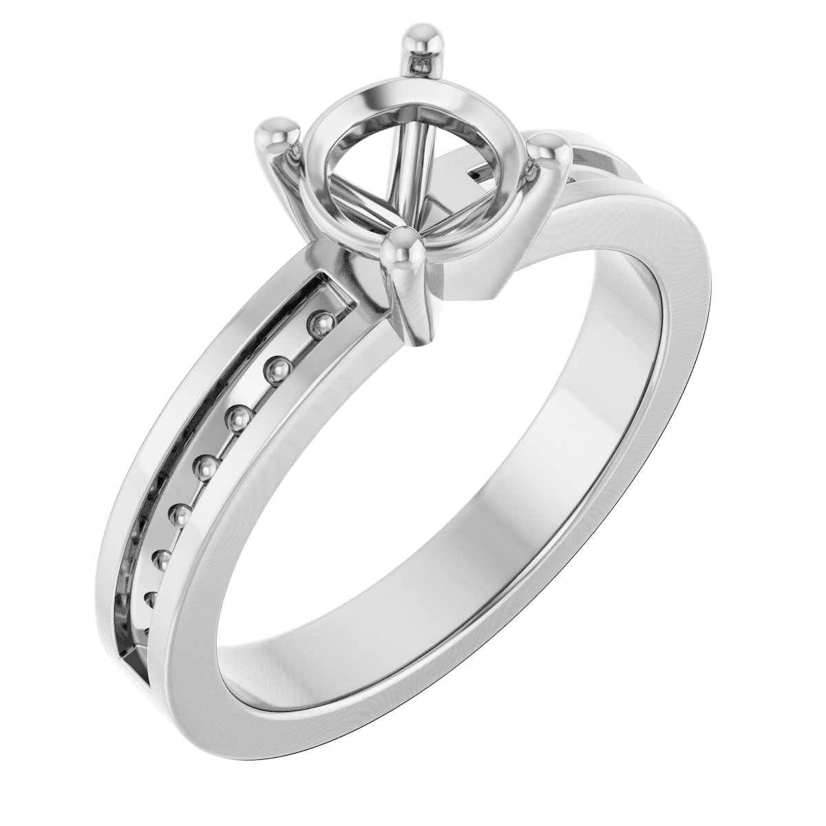 Accented Engagement Ring